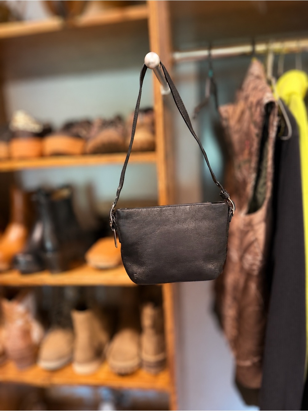 Coach Black Leather Mini Bag - Picture 7 of 7